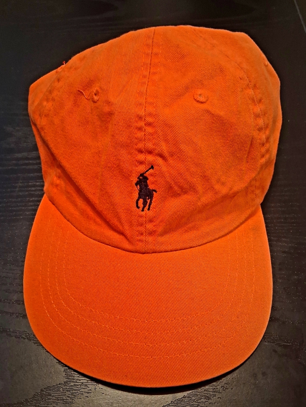 Polo Ralph Lauren Cotton Chino Baseball Cap "Vibrant Orange"